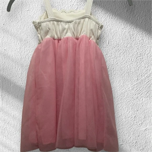 Disney Minnie Mouse Cream and Pink Sleeveless Spaghetti Strap Sundress - Picture 4 of 9